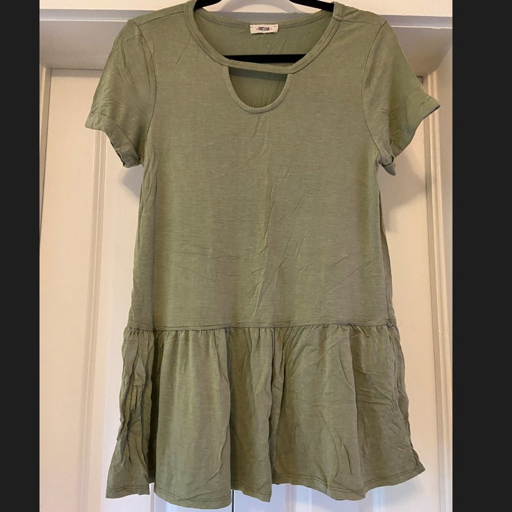 Ruffled Tunic Top